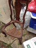 Mid 1800s hand carved chair