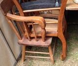 Pair of settle/deacons benches- first quarter of the 20th c