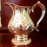 Chased Silver pitcher with Dogwood motif !!!!