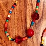 Vintage glass Mardi Gras 