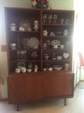 Mid Century Modern Danish teak wood china cabinet and cupboard by Sibast of Copenhagen