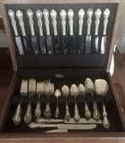 Sterling silver flatware in Joan of Arc by International, Old Charleston by Rogers and 