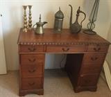 Vintage kneehole desk