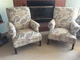 Pair of upholstered armchairs by Pem-Kay Furniture