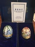 Halcyon Enameled eggs/trinket boxes