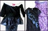 costumes black velvet and two sequined