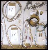 costume jewelry including sterling, pearls and crystals