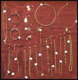 Just a sampling of the Gold jewelry 10k, 12k, 14k, 18k