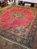 Large Semi-Antique Iranian Tabriz Rug (10 x 13)