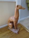 LARGE DOG STATUE