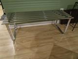 BAUGHMAN CHROME BENCH