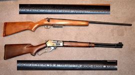 Stevens 410 ga bolt action shotgun; Marlin lever action 30-30 cal rifle