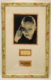 Greta Garbo Autograph and Photo
