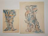 Jacques Lipchitz sketches for sculpture Our Tree of Life