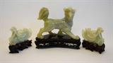 Carved Jade Trio