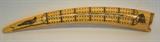 Ivory Scrimshaw Cribbage Board