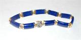 Lapis and Gold Bracelet