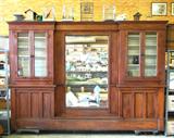 Antique Soda Fountain/Drugstore Cabinet w/ Mirror