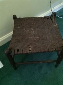 "Slave Made" stool