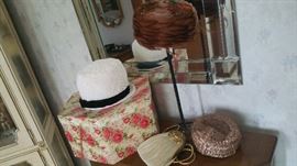Vintage Hats, 2 vintage mink coats