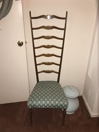 Italian tall back chair