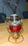 Adlake Kero Union Pacific Railroad Lantern with Red Glass