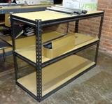 Shelving Unit with Particle Board Shelves, 36"T x 48.5"W x 18.5"D
