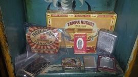 Lighters, Beechnut Tobacco, Cigar box, snuff tin, lighters, cigarette tin, & more. 