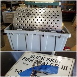 Slick Skin Fish Scaler III tub/barrel fish scaler