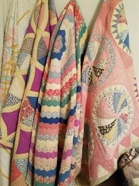 Chenille bedspread & fabulous design handmade quilts. 