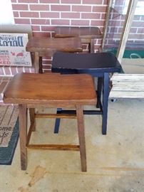 Modern wooden stools. Excellent condition.