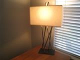 metal lamp.