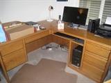 Oak Express workstation (fantastic condition). Computer not for sale.
