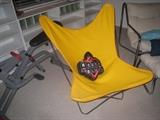 yellow sling chair