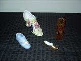 antique porcelain shoes