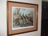 a bevy of quails lithograph