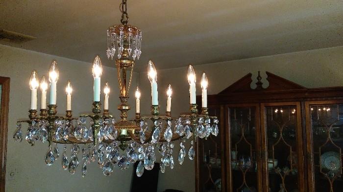 Gorgeous Lead Crystal Chandelier.