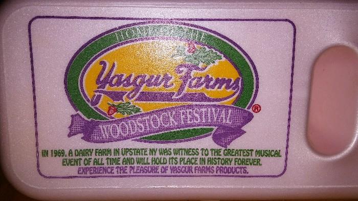 YASGUR FARMS Home of the Woodstock Music Festival Egg Box. Celebrating Rock n Roll Music.