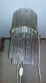 Glass tube chandelier