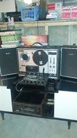 Reel to reel recorder and sound mixer