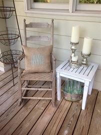 Mercury glass candlesticks work year round!