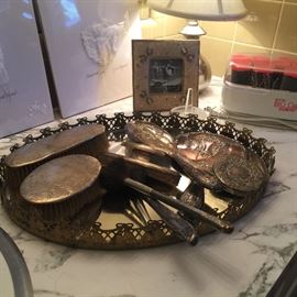 Vintage decor for the vanity table