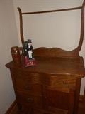 antique oak wash stand