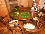 Pine pub table and chairs