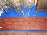 Vintage locomotive builders plates