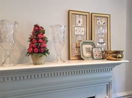 Crystal urns, framed prints and more