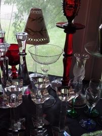 More new glass and crystal candlesticks 