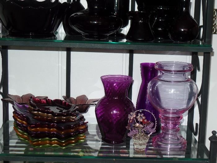 Purple glass ware