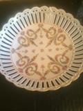 Lovely antique round reticulated bowl