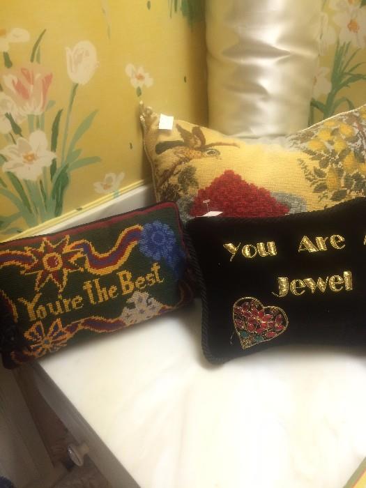 Fun, decorative pillows